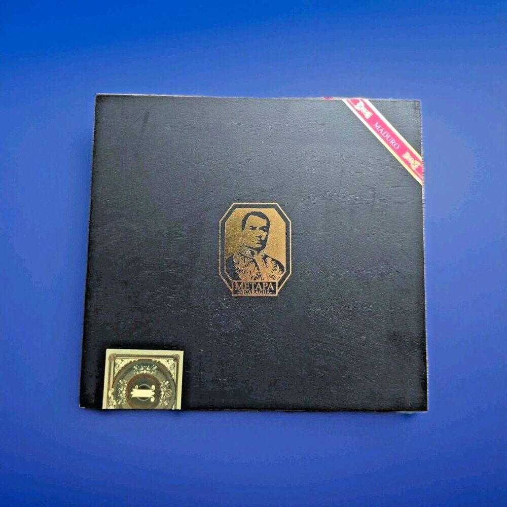Foundation Aksum 7x54 MADURA Empty Wooden 🚬 CIGAR BOX 9.75x9x1.75 Exc